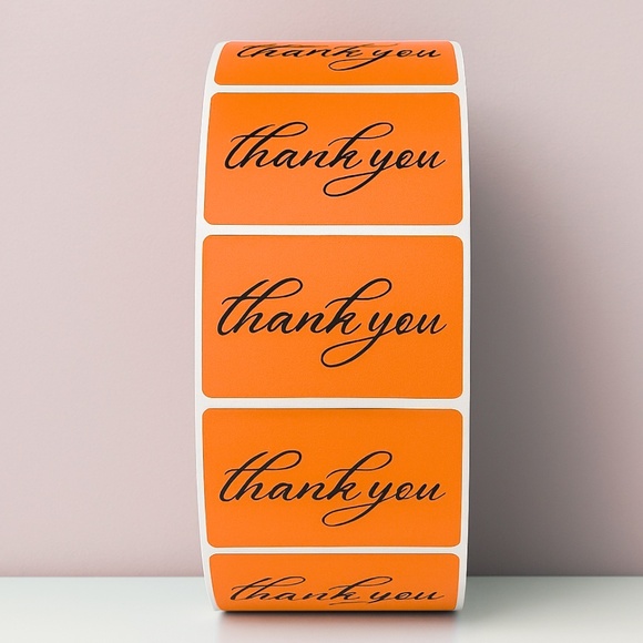 Thank You Stickers for Small Business |100 Self-Adhesive 8 COLORS TO CHOOSE FROM - Picture 7 of 11